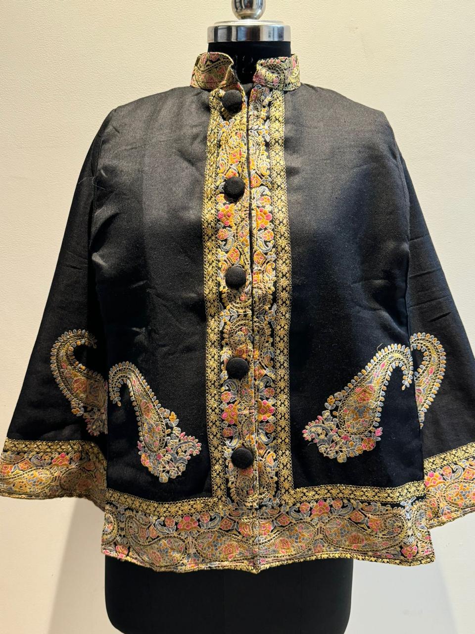 Black Cape Style Coat