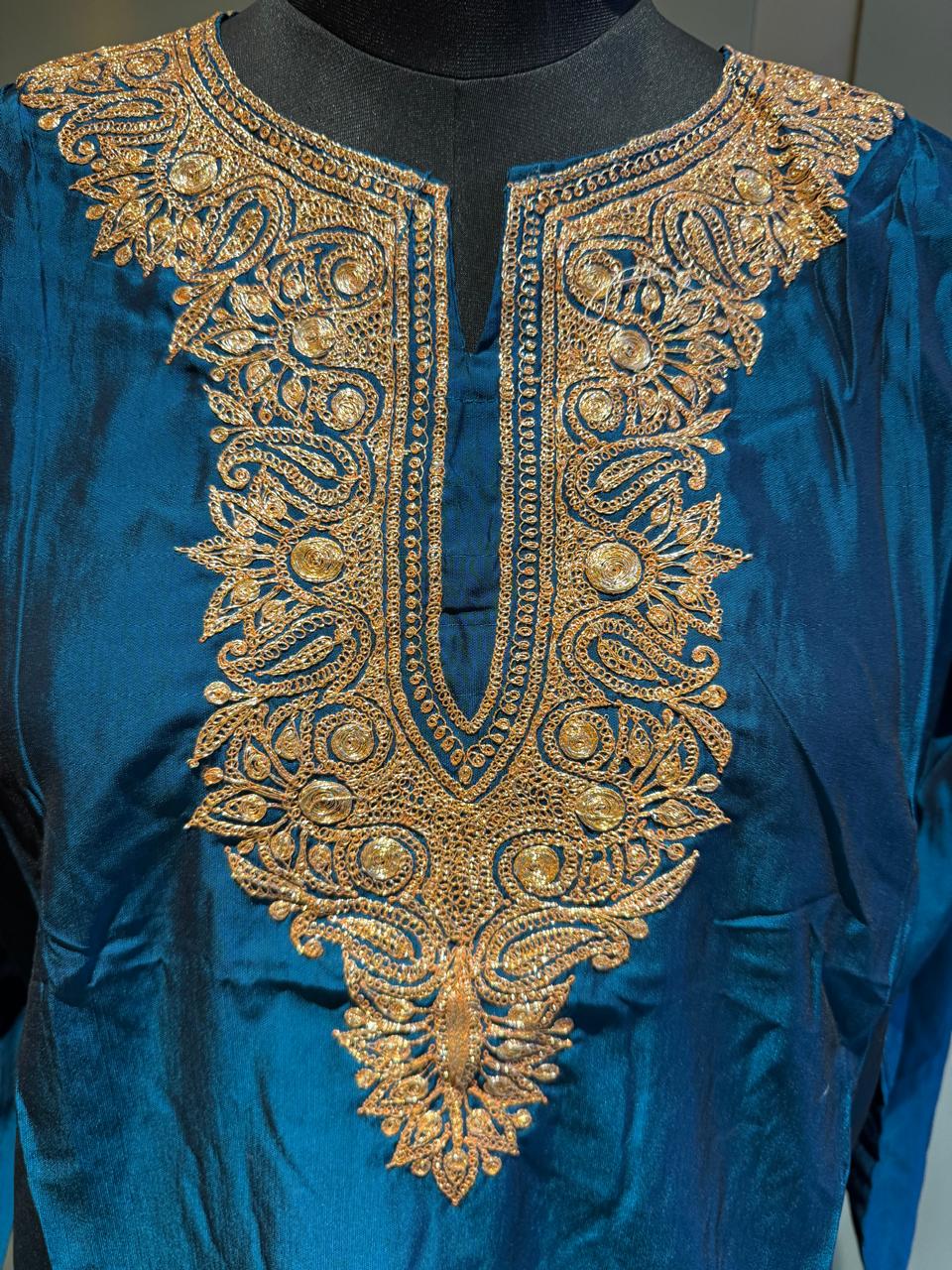 Blue Paper Silk Coord Set