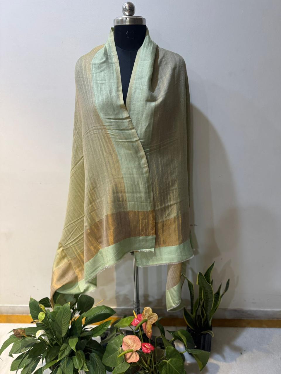 Green Zari Shawl