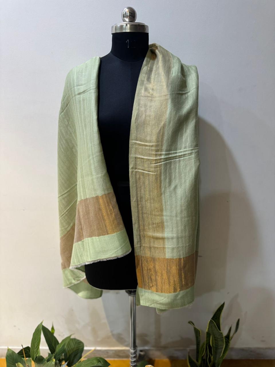 Green Zari Shawl