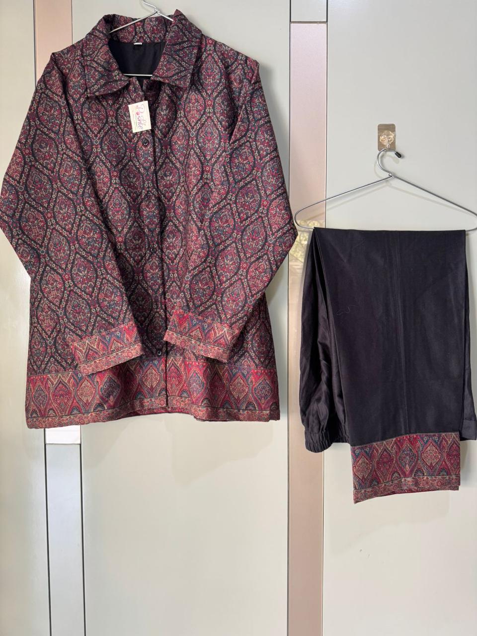 Black kalamkari Shirt-Pant Set
