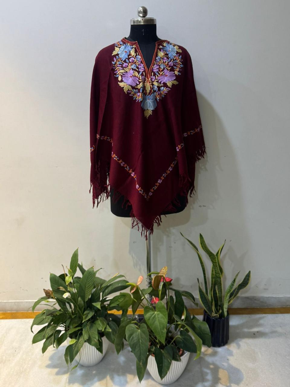 Maroon Ponchu
