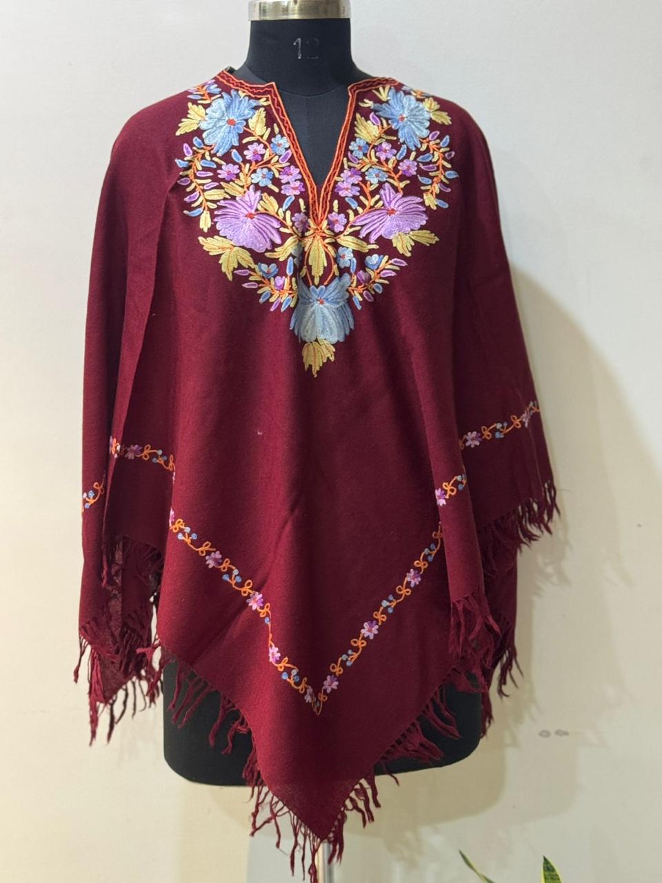 Maroon Ponchu