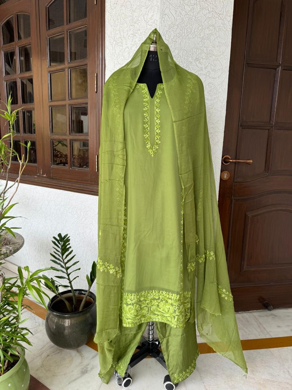 Green with Green Ari work suit
