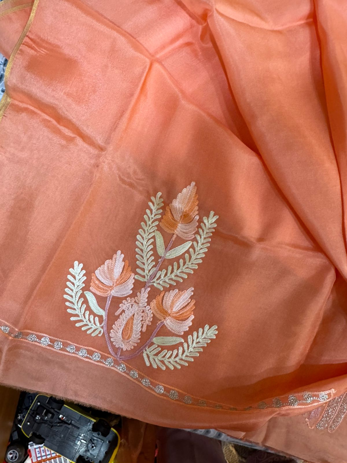 Peach Upada Full Suit Set