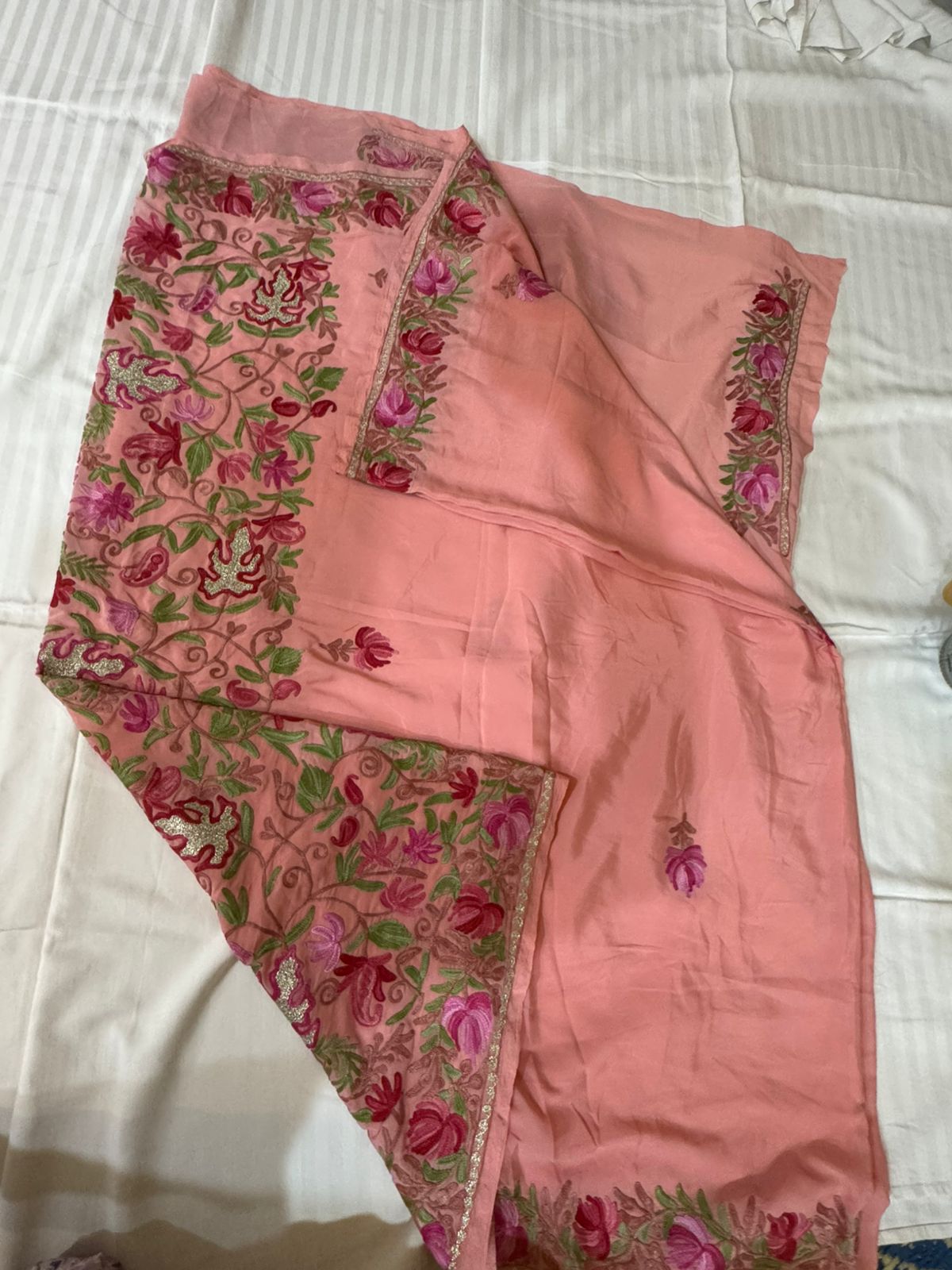 Pink Ari Pallu Jaal Saree